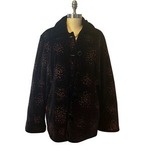 Women's Black velvet feel Jacket.wj1214